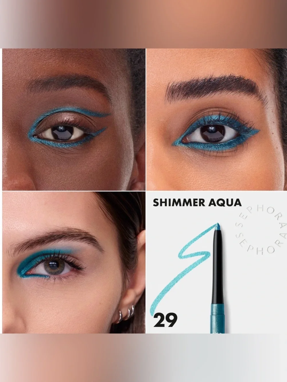 Set of Sephora Collection Waterproof Eyeliner (2) + EyeShadow Stick